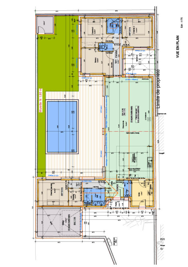 TERRAIN CONSTRUCTIBLE - SECTEUR CALME - COEUR D'ILOT