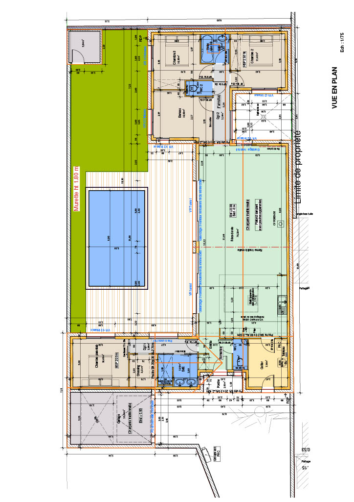 TERRAIN CONSTRUCTIBLE - SECTEUR CALME - COEUR D'ILOT